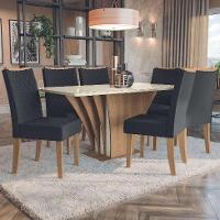 Tampo Retangular para Mesa de Jantar com Vidro Petúnia Off White 160 cm - 2