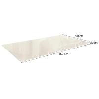 Tampo Retangular para Mesa de Jantar com Vidro Petúnia Off White 160 cm - 3