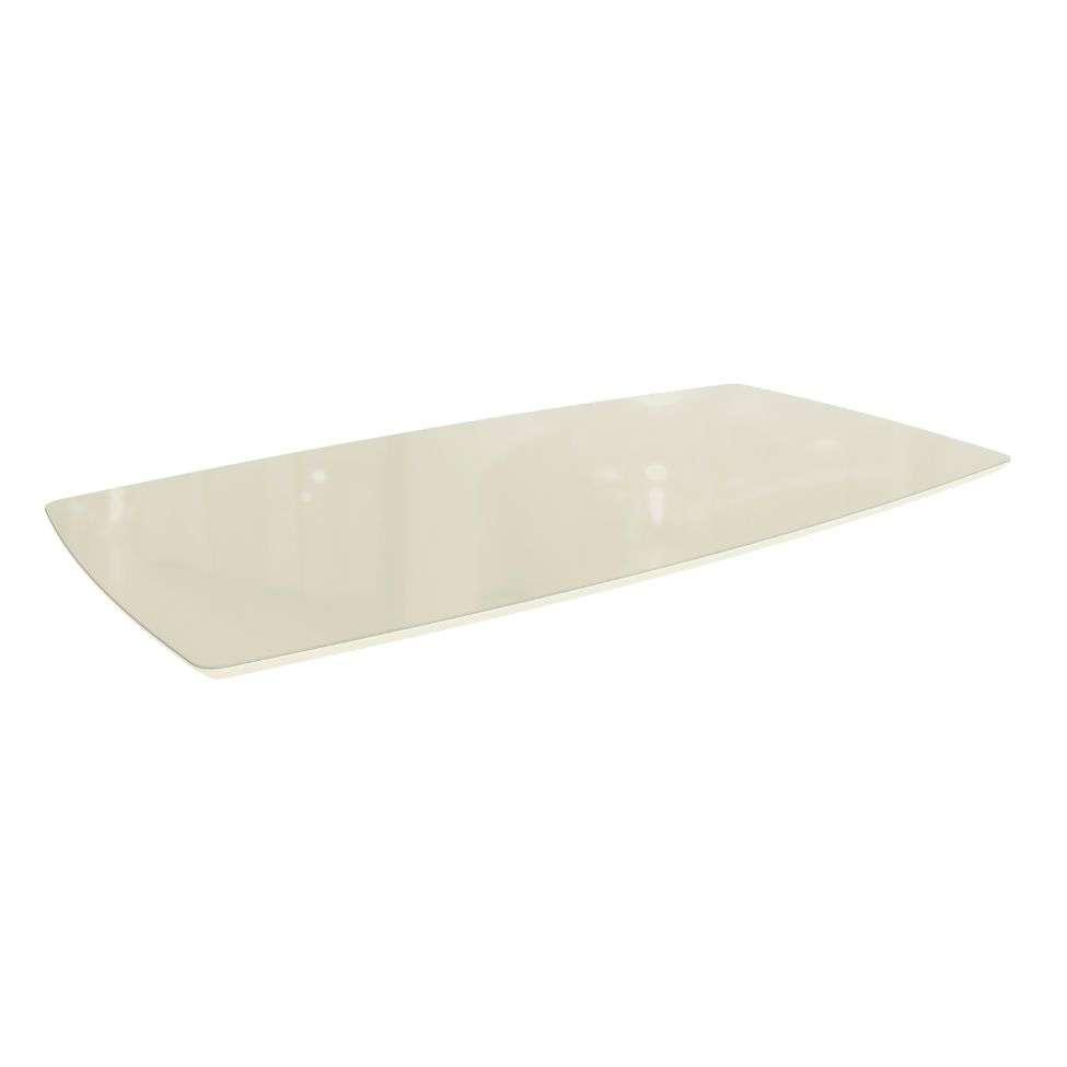 Tampo Retangular para Mesa de Jantar com Vidro Petúnia Off White 170 cm - 1