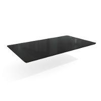 Tampo Retangular para Mesa de Jantar com Vidro Petúnia Preto 160 cm - 1