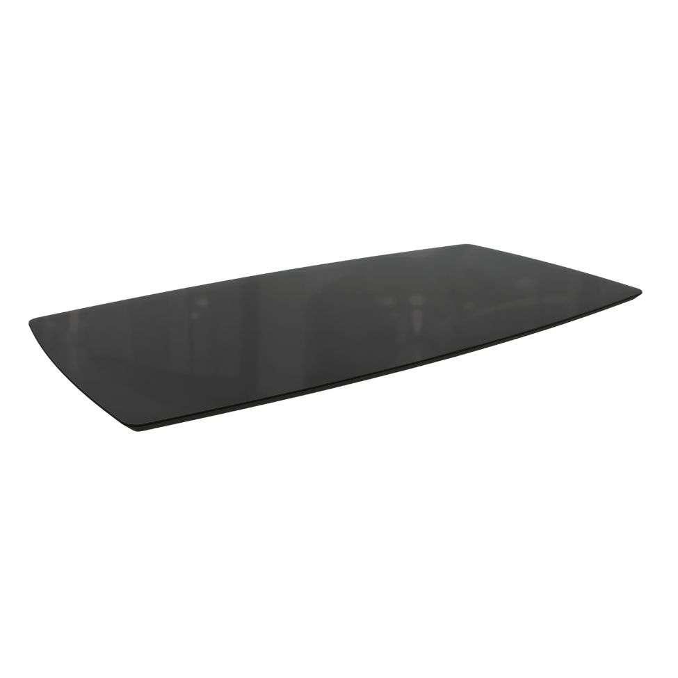 Tampo Retangular para Mesa de Jantar com Vidro Petúnia Preto 170 cm - 1
