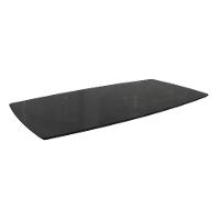 Tampo Retangular para Mesa de Jantar com Vidro Petúnia Preto 170 cm - 1