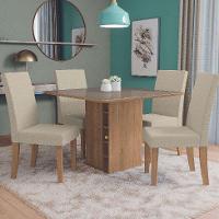 Tampo Quadrado para Mesa de Jantar com Vidro Petúnia Bronze e Freijó 105 cm - 2