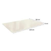 Tampo Retangular para Mesa de Jantar com Vidro Petúnia Off White 120 cm - 3