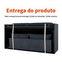 Sofá 2 Lugares Retrátil Lubeck Suede Grafite 140 cm - 5