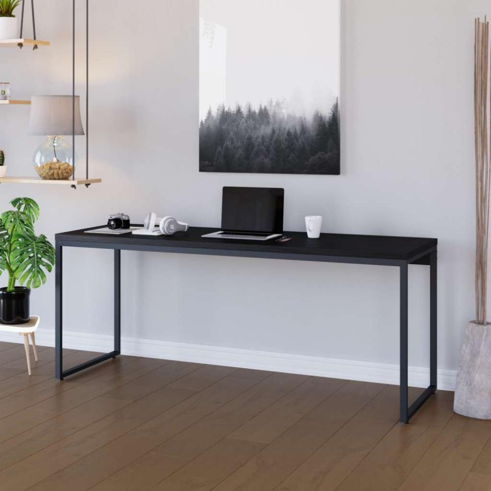 Escrivaninha Studio Preta 180 cm - 6