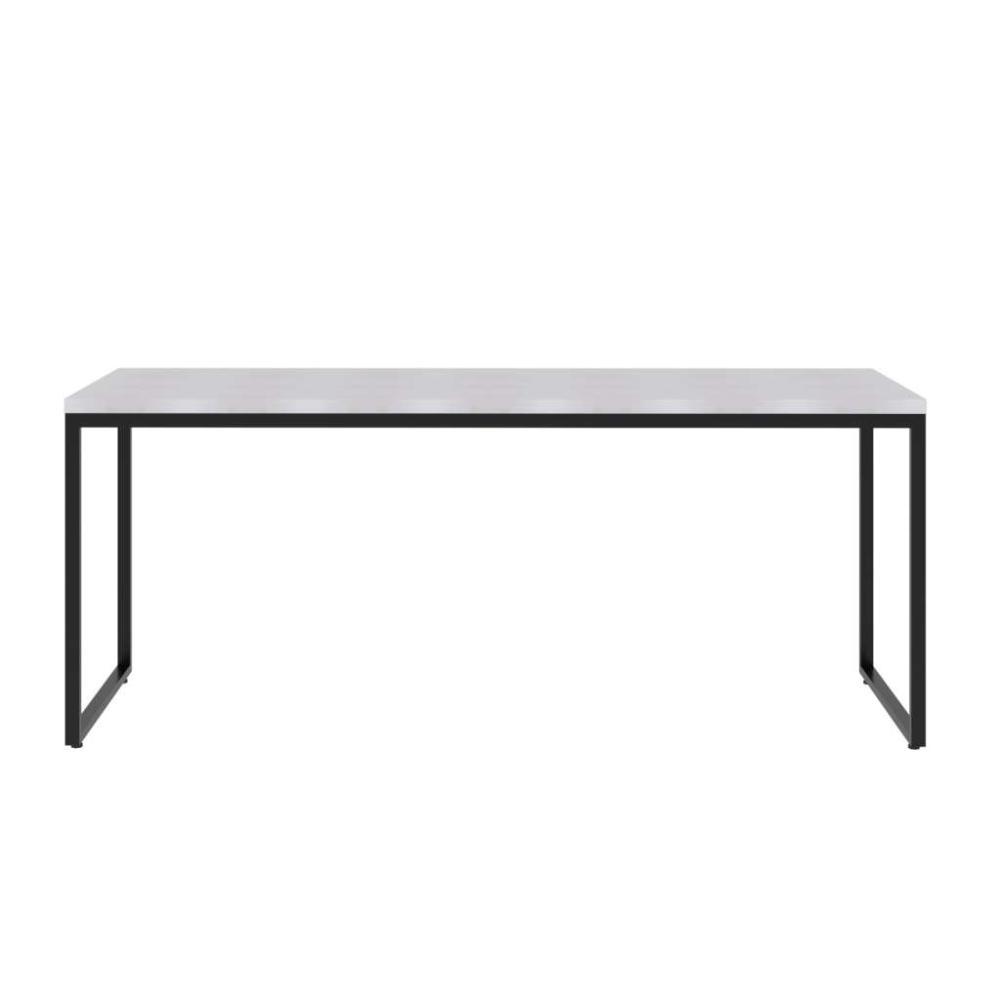 Escrivaninha Studio Branca e Preta 180 cm - 2