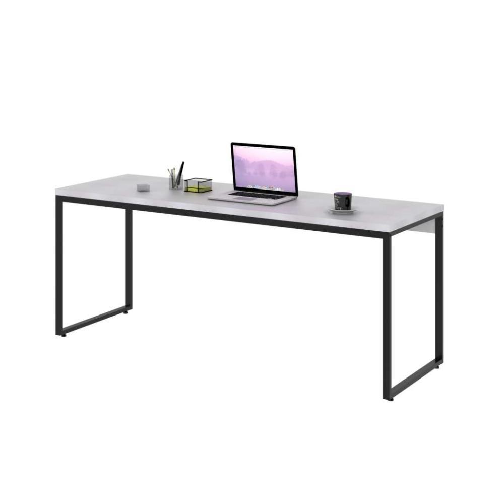 Escrivaninha Studio Branca e Preta 180 cm - 5