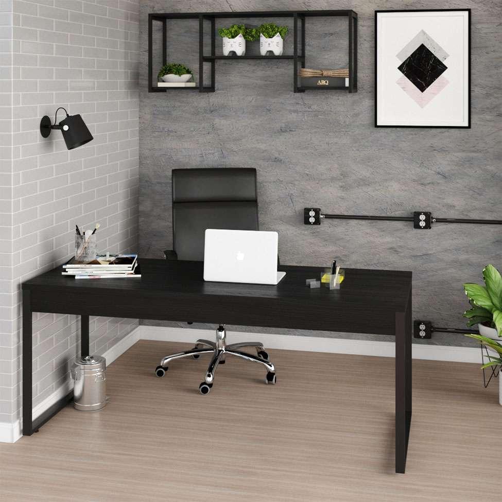 Mesa de Escritório Kuandra Preta - 2