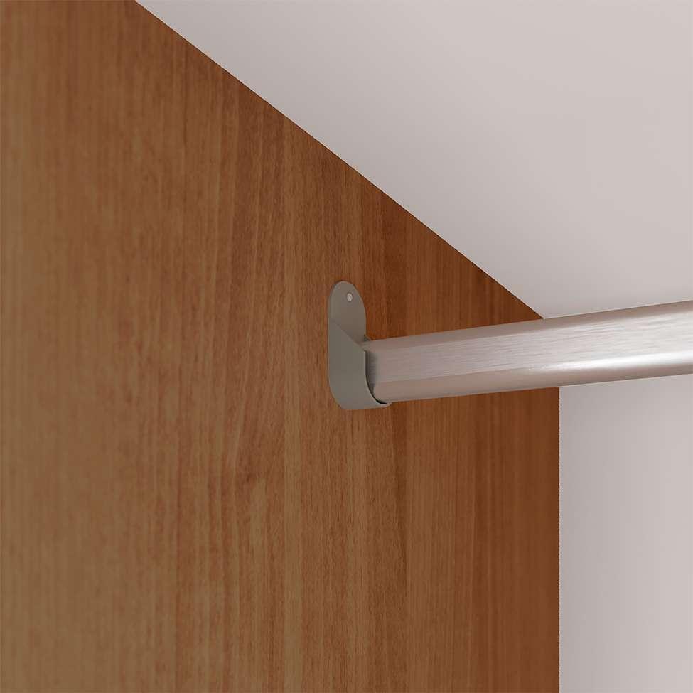 Guarda-Roupa Casal com Espelho Paris 3 PT 2 GV Carvalho e Grafite - 5