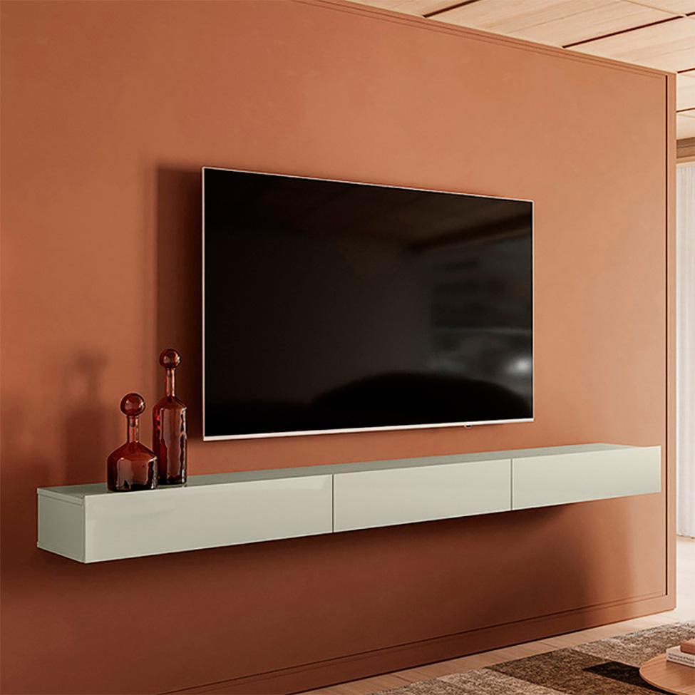 Rack Suspenso para TV até 70 Polegadas Pamplona 1 PT 2 GV Off White - 1