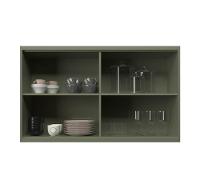 Armário Aéreo com Vidro Évora 2 PT Verde Hill - 2