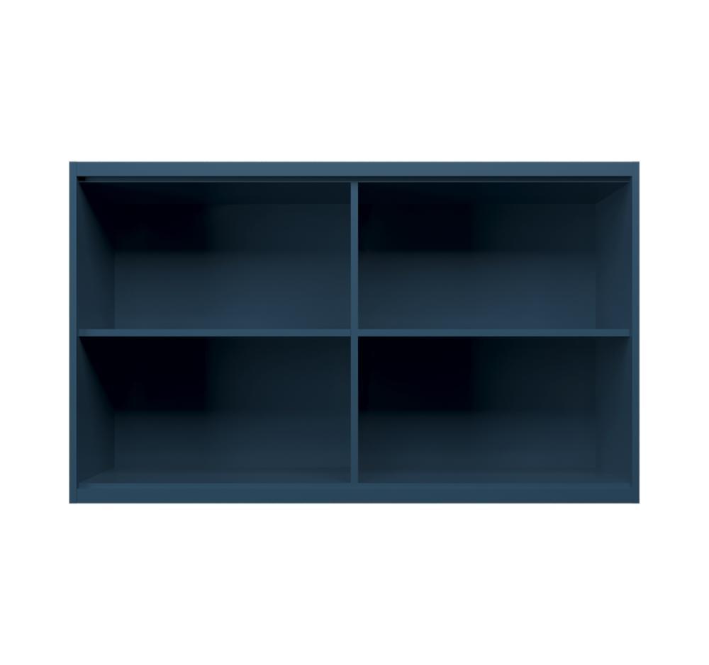 Armário Aéreo com Vidro Évora 2 PT Azul Orion - 4