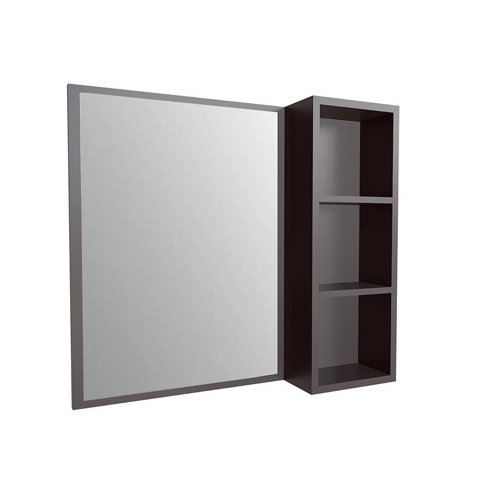 Armário de Banheiro com Espelho Alice 1 PT Grafite - 4