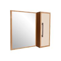 Armário de Banheiro com Espelho Alice 1 PT Mel e Arenas - 1