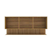 Armário Aéreo New York 3 PT Mel e Grafite - 4