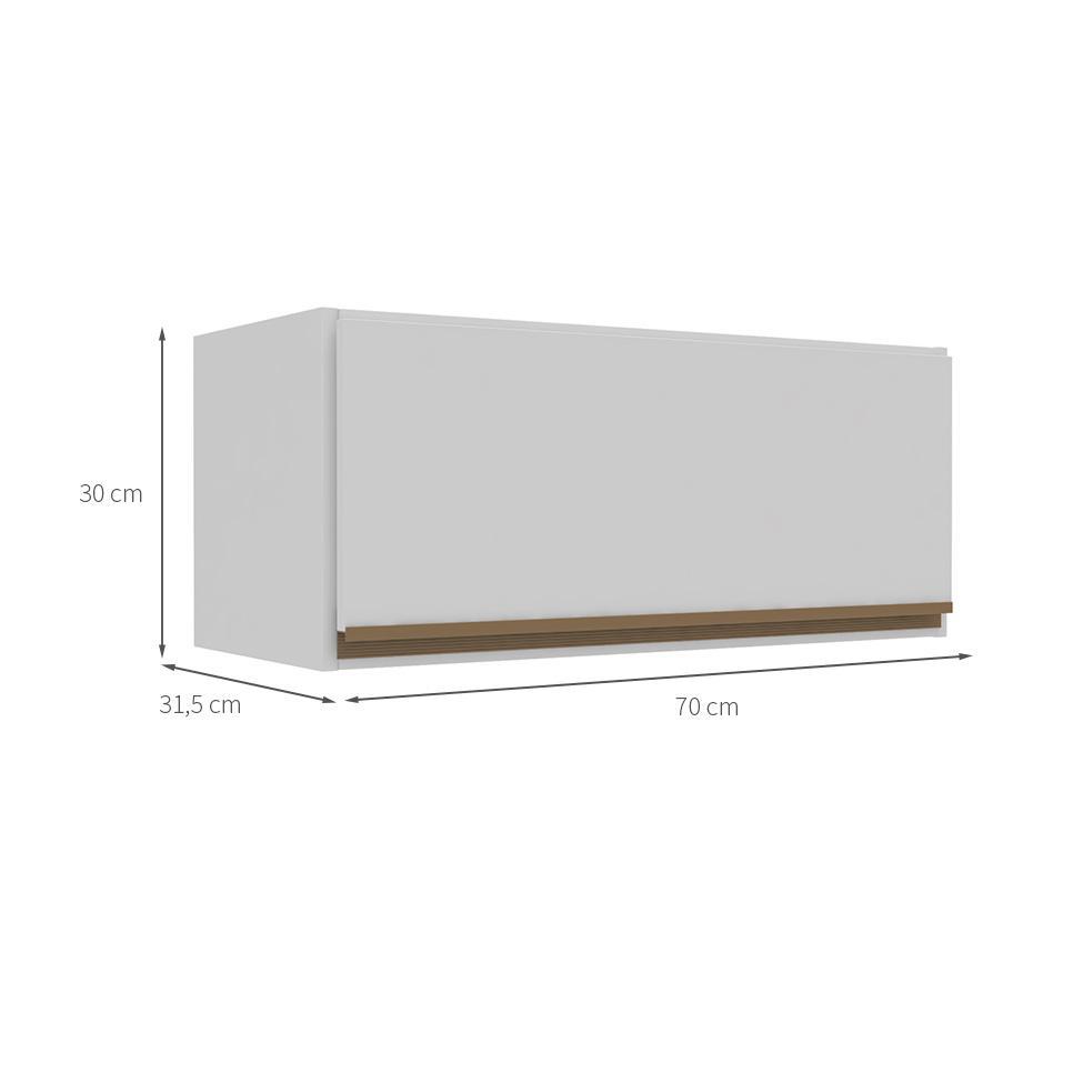 Armário Aéreo Margarida 1 PT Branco - 3