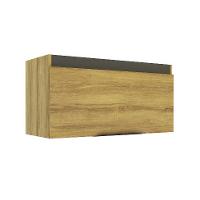 Armário Aéreo Magnólia 1 PT Mel e Grafite - 1