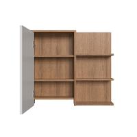 Armário de Banheiro com Espelho Paula 1 PT Mel e Arenas - 2