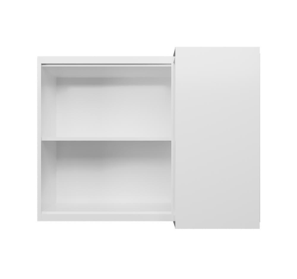 Armário Aéreo de Canto Évora 1 PT Branco Ártico - 4