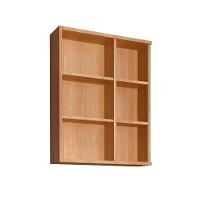 Armário de Banheiro com Espelho Eduarda 1 PT Mel e Grafite