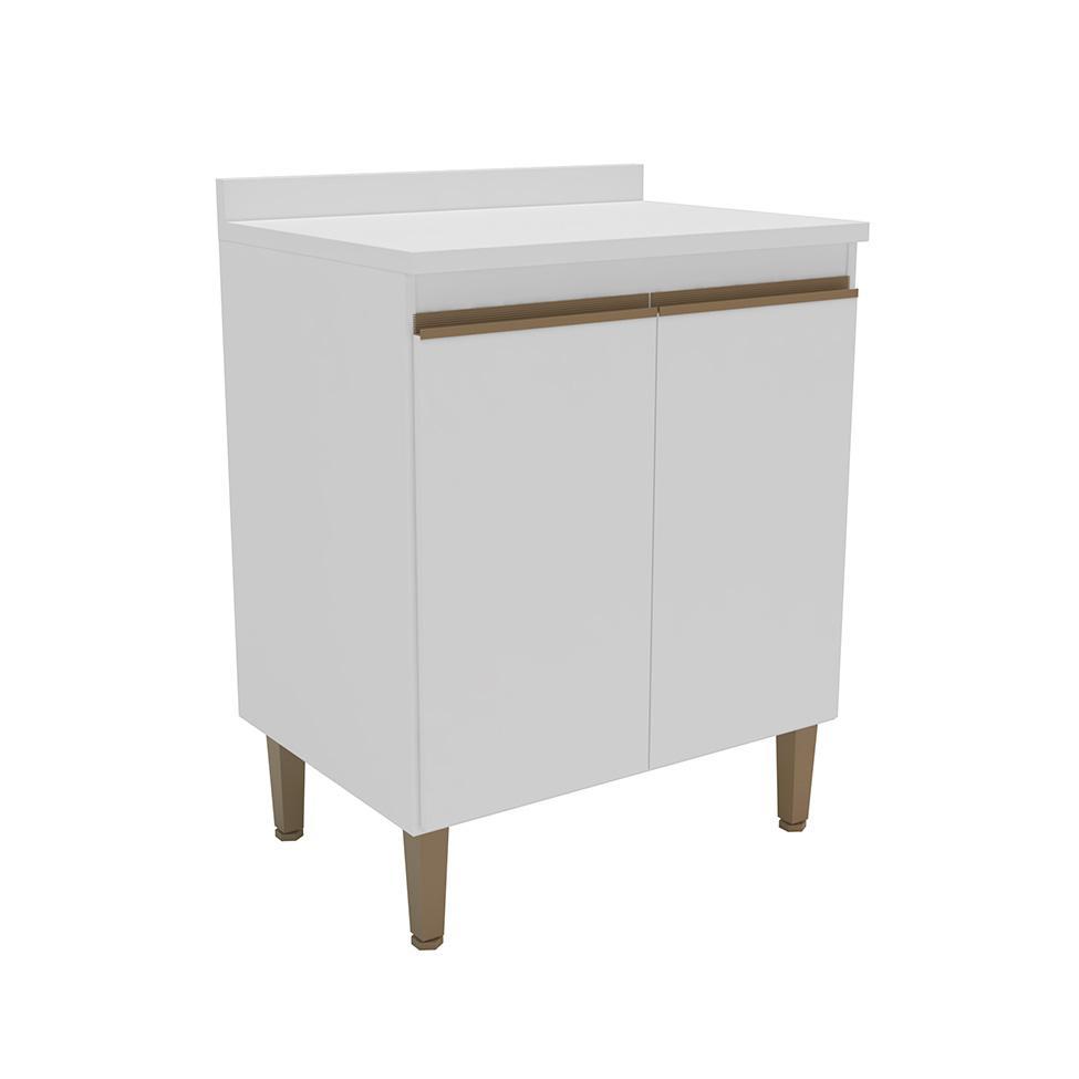 Balcão de Cozinha Margarida com Tampo 2 PT Branco - 1