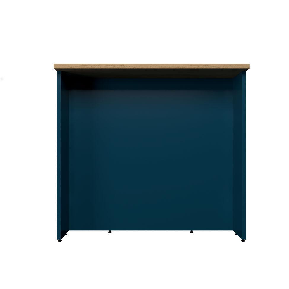 Bancada Ilha Évora Azul Orion e Carvalho 120 cm - 2