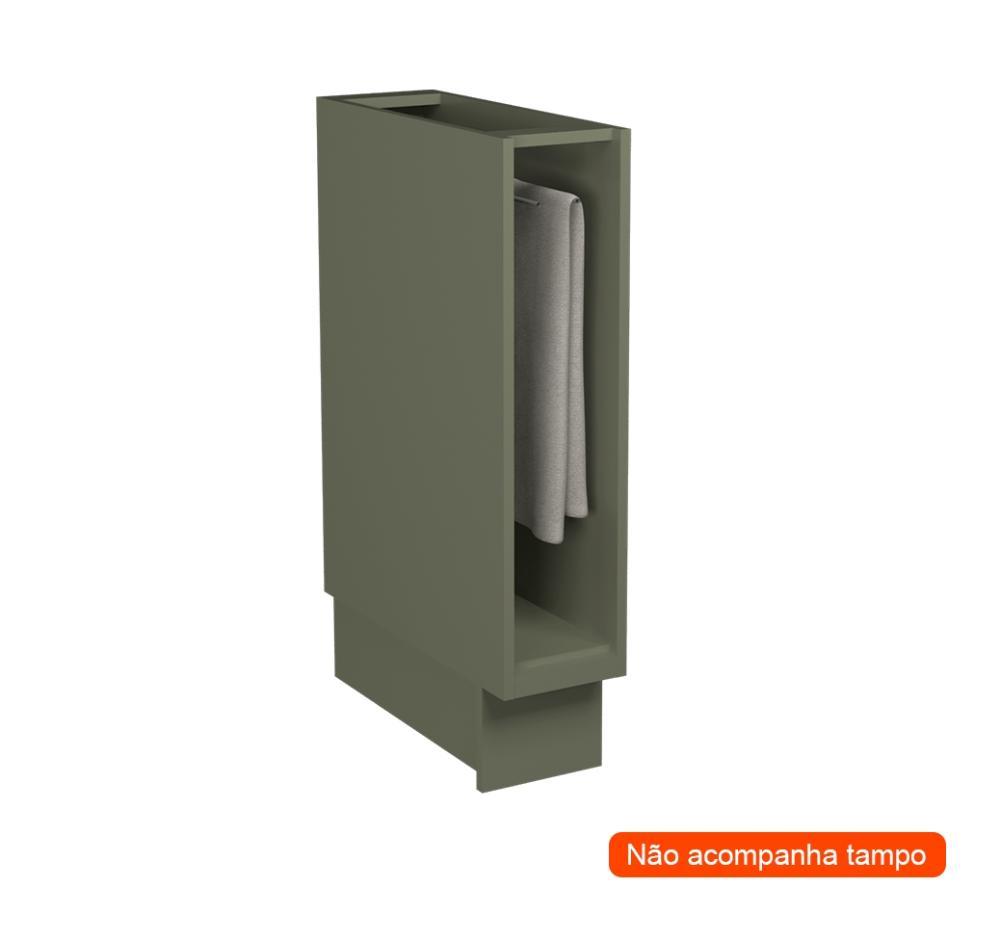 Balcão Toalheiro sem Tampo Évora Verde Hill - 2
