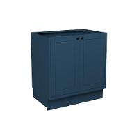 Balcão de Cozinha sem Tampo Évora 2 PT Azul Orion 80 cm - 1