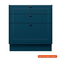 Balcão de Cozinha sem Tampo Évora 3 GV Azul Orion - 2