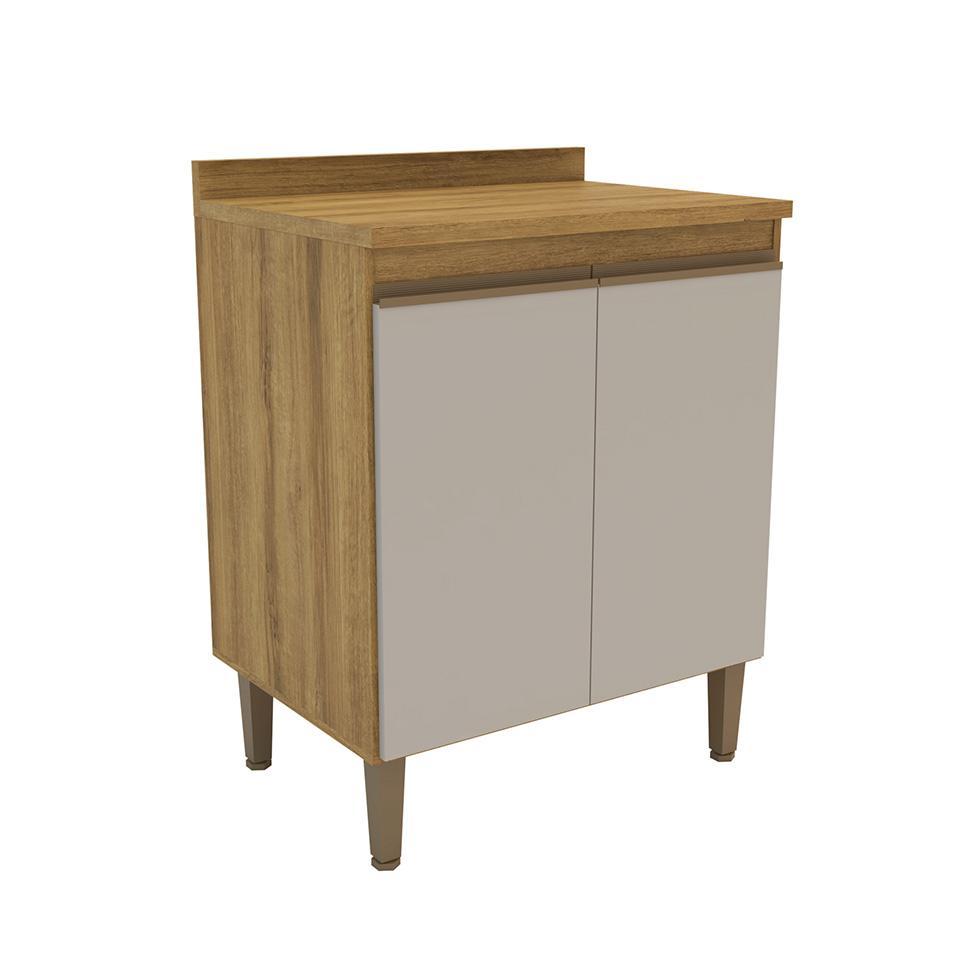 Balcão de Cozinha Margarida com Tampo 2 PT Mel e Arenas - 1