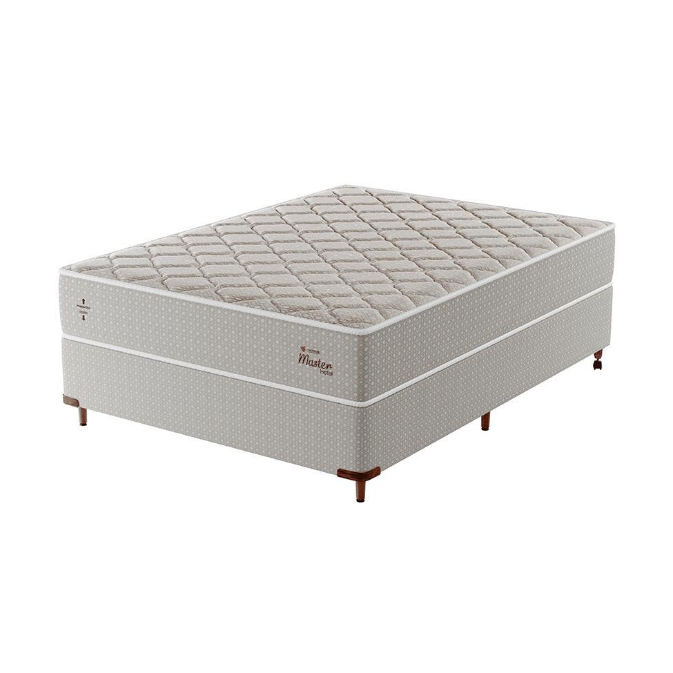 Cama Box com Colchão Casal Master Hotel Molejo Superlastic (67x138x188) Bege - 1