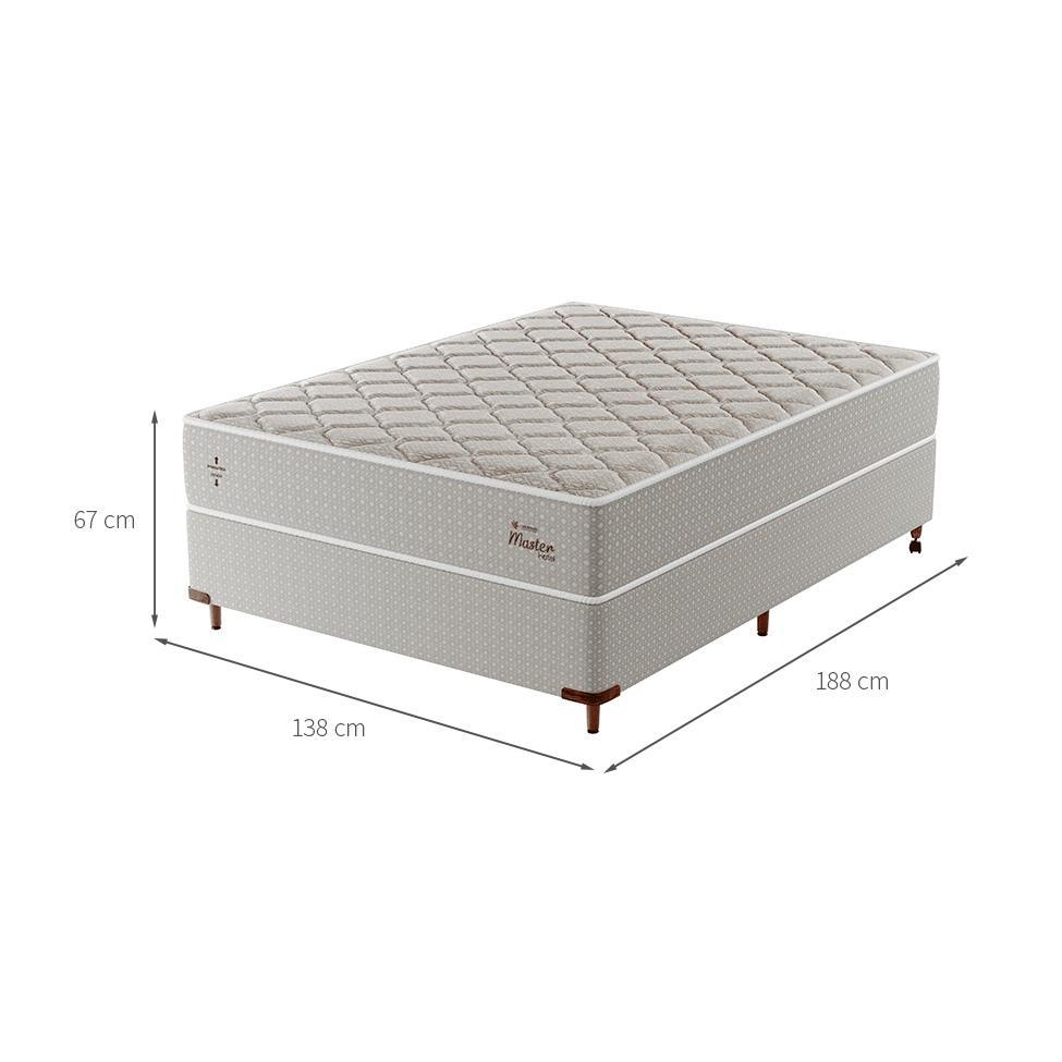 Cama Box com Colchão Casal Master Hotel Molejo Superlastic (67x138x188) Bege - 3