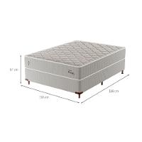 Cama Box com Colchão Casal Master Hotel Molejo Superlastic (67x138x188) Bege - 3