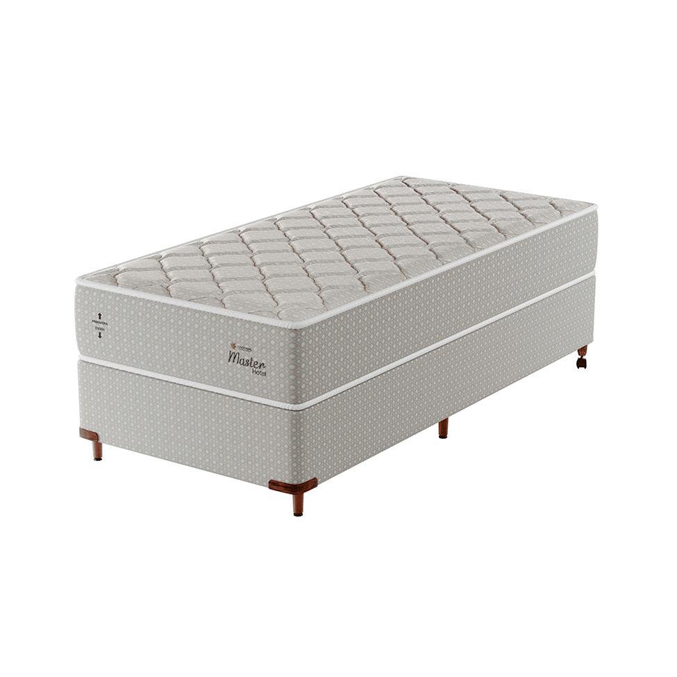 Cama Box com Colchão Solteirão Master Hotel Molejo Superlastic (67x96x203) Bege - 1