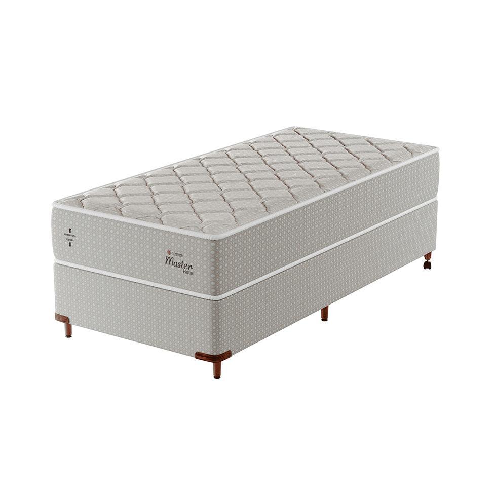Cama Box com Colchão Solteirão Master Hotel Molejo Superlastic (67x108x198) Bege - 1