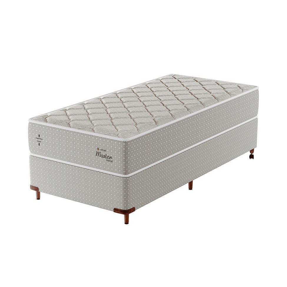 Cama Box com Colchão Solteiro Master Hotel Molejo Superlastic (67x88x188) Bege - 1
