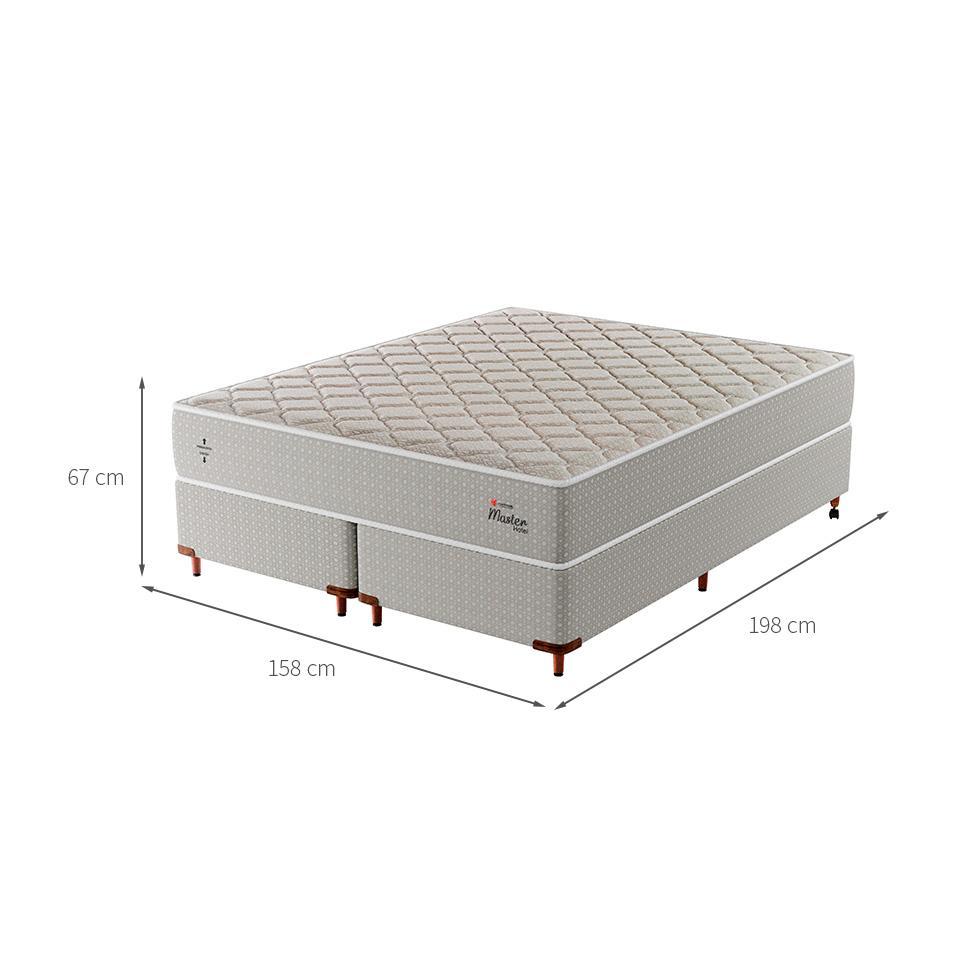 Cama Box com Colchão Queen Master Hotel Molejo Superlastic (67x158x198) Bege - 3