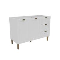 Balcão de Cozinha Lavanda sem Tampo 2 PT 3 GV Branco - 1