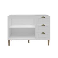 Balcão de Cozinha Lavanda sem Tampo 2 PT 3 GV Branco - 5