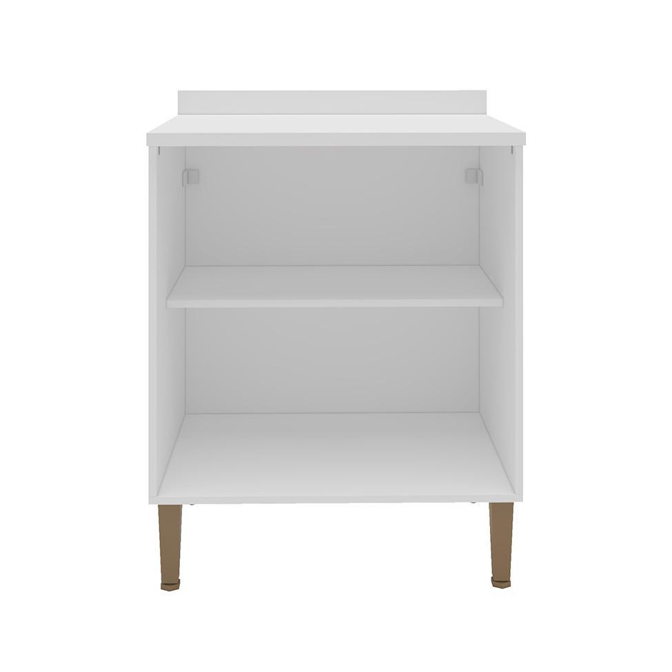 Balcão de Cozinha Lavanda com Tampo 2 PT Branco - 2