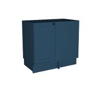 Balcão de Canto sem Tampo Évora 1 PT Azul Orion - 1