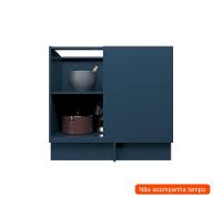 Balcão de Canto sem Tampo Évora 1 PT Azul Orion - 2