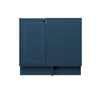 Balcão de Canto sem Tampo Évora 1 PT Azul Orion - 5