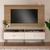 Conjunto de Rack Liberty com Painel para TV até 75 Polegadas Nevada Carvalho e Off White - 1