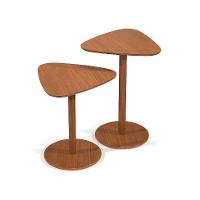 Conjunto com 2 Mesas Laterais Paris Nature - 1