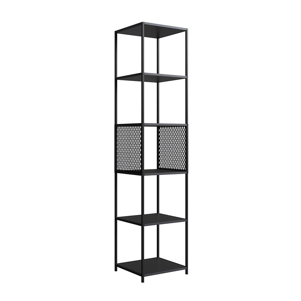 Conjunto para Sala de Estar Paricel com Rack 1 GV e Estante 40cm Preto - 4