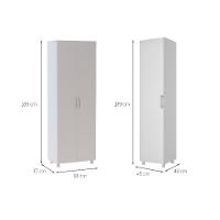 Conjunto para Lavanderia com Armários Multiuso André 3 PT Branco - 3