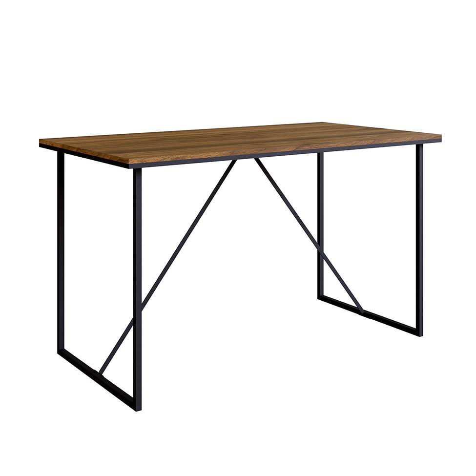 Conjunto para Escritório Steel Wood com Escrivaninha e Estante 2 PT Preto e Oro - 5