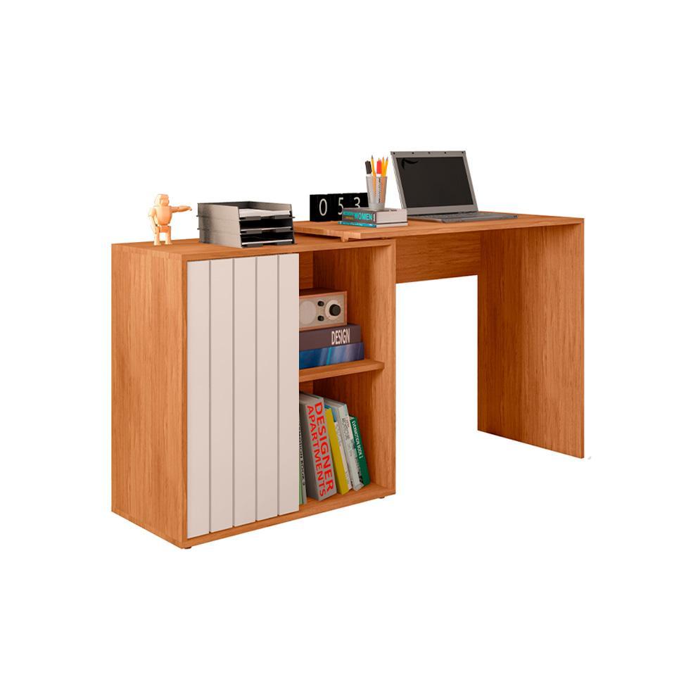 Escrivaninha Tech 1 PT Freijó e Off White - 6